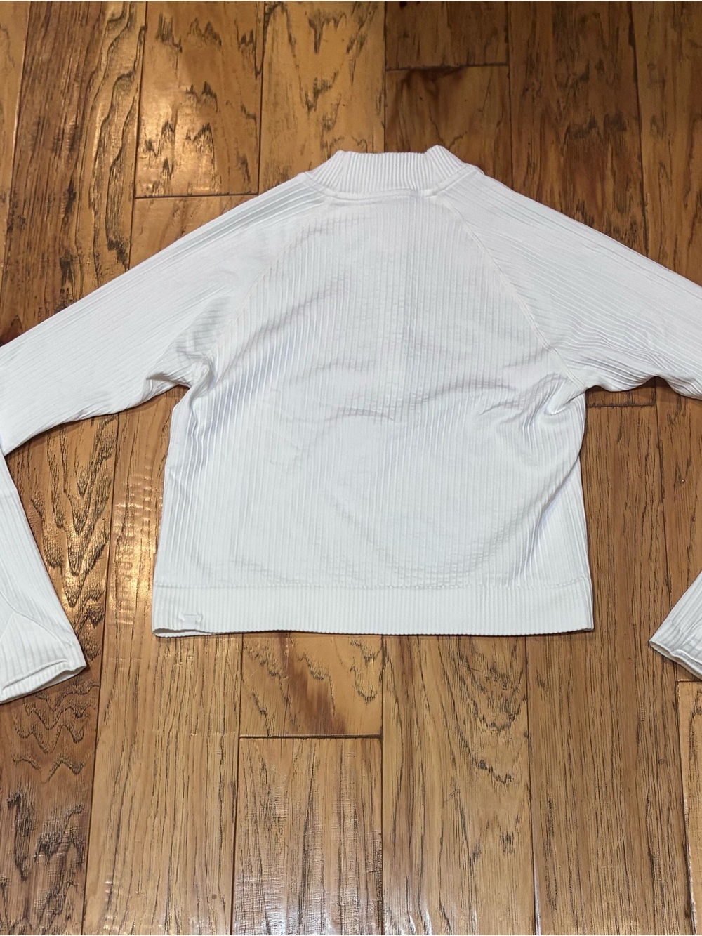 lululemon athletica Ribbed Half-Zip Sweater - White - Picture 5 of 10